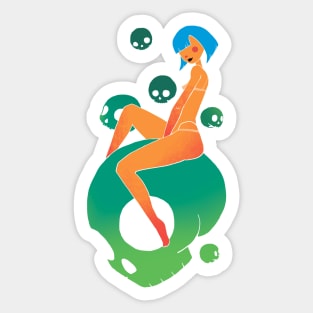 Pin-up Sticker